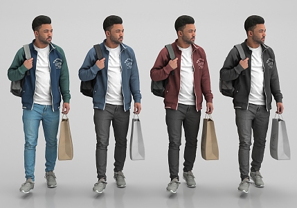 Modern Men Fashion Men 3d model