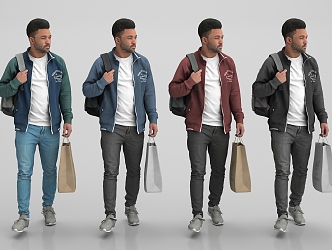 Modern Men Fashion Men 3d model