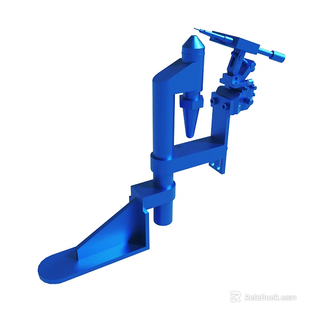 Other Blue Mechanical Device With Metal Structure And Component Parts 3d model 