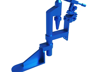 Other Blue Mechanical Device With Metal Structure And Component Parts 3d model