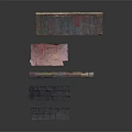 Various Colored Roof Tiles With Different Textures Arranged On Black Background