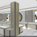 China Gold Modern Jewelry Store Exterior With Glass Display Windows And Elegant Lighting