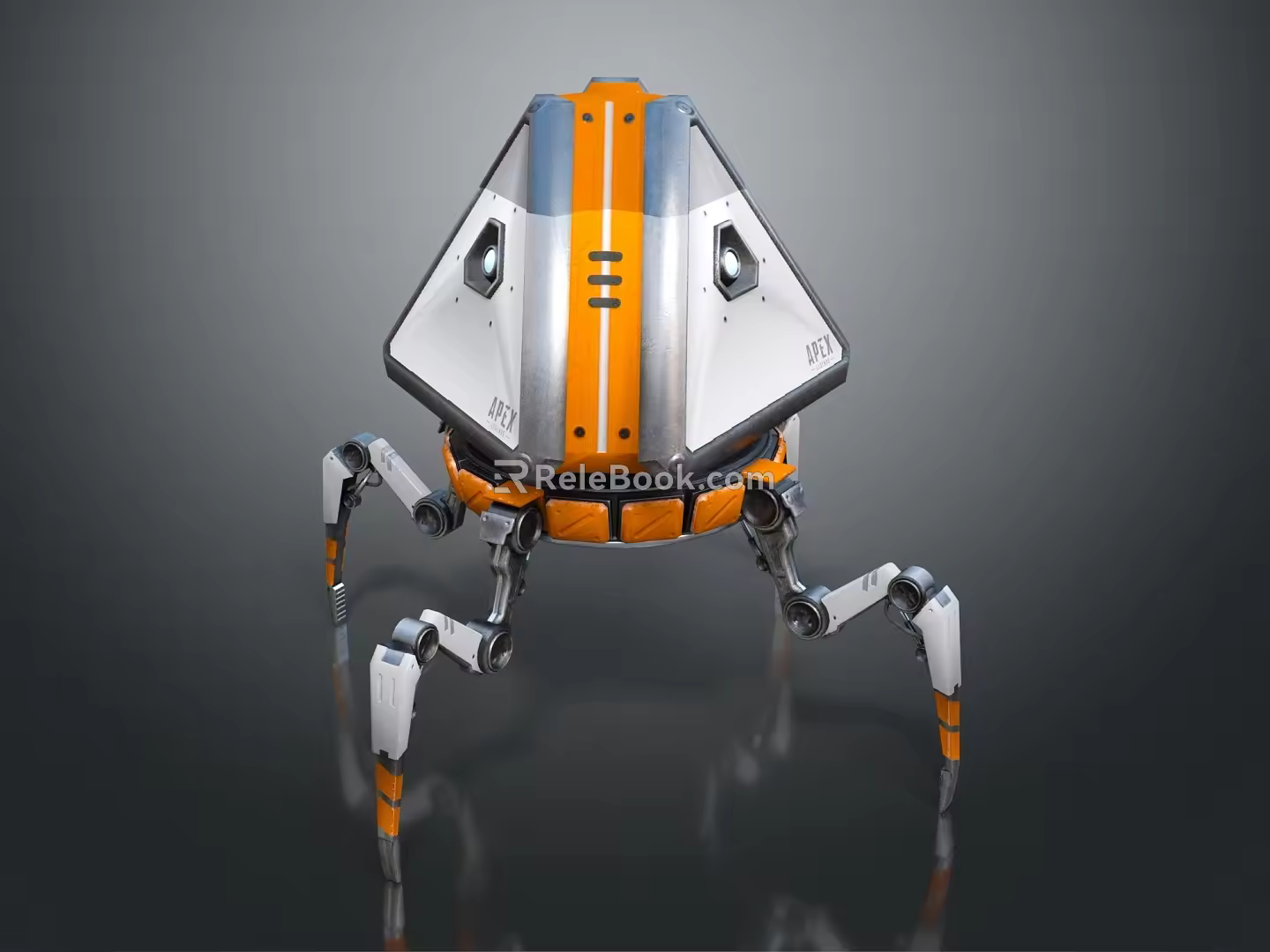 Modern machine spider robot spider robot quadruped robot assistant 3d model