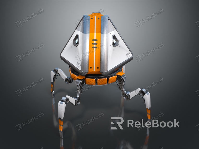 Modern machine spider robot spider robot quadruped robot robot assistant model