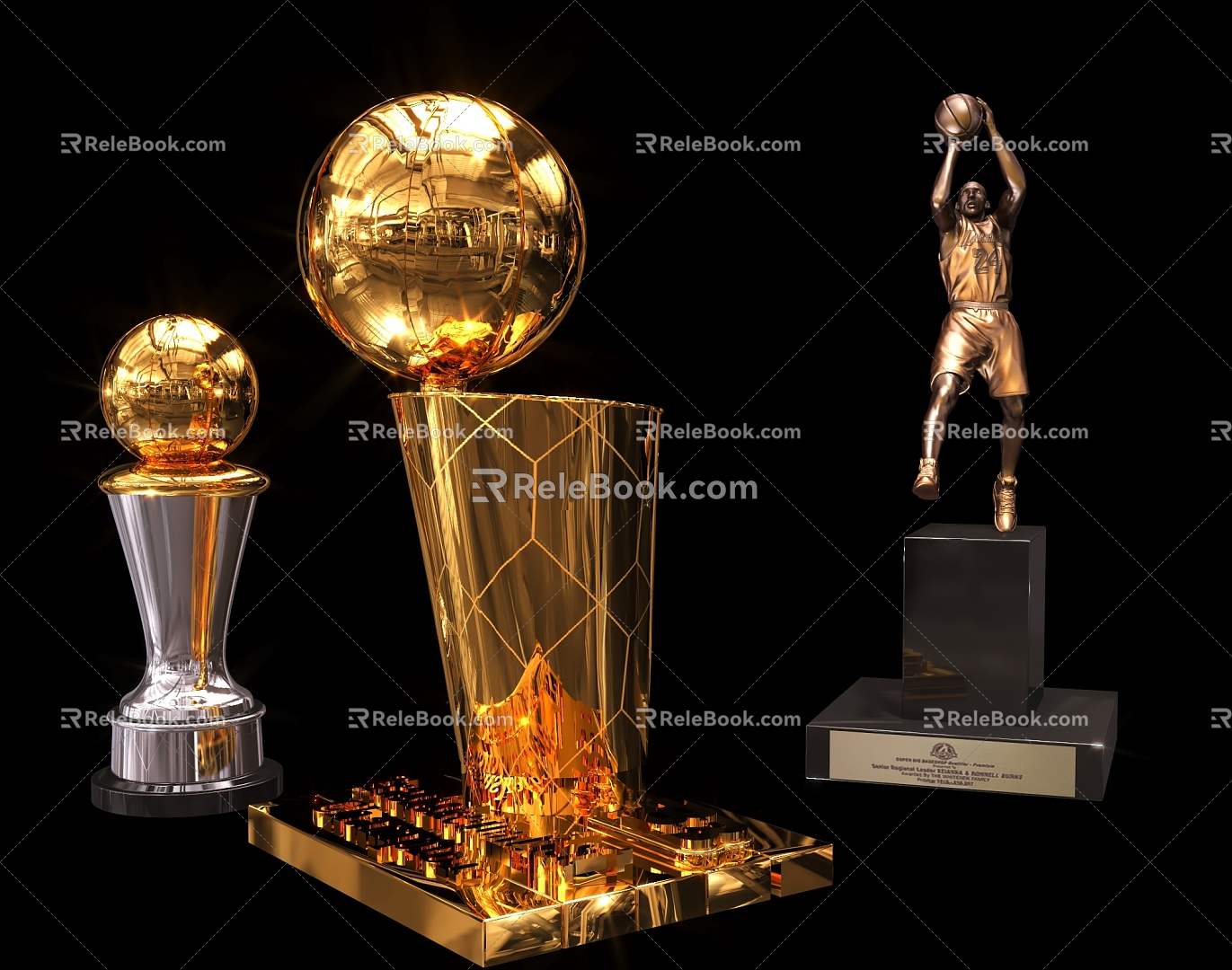 Modern Trophy Championship Trophy 3d model