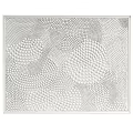 Intricate Abstract Painting With Dense Small Dots And Wave Patterns In Black White Gray Tones Showing Layered Texture