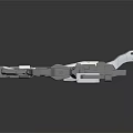 Shiny Silver Metal Mechanical Component With Complex Structure And Connecting Platforms