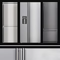 Sleek Modern Refrigerators And Freezers With Stainless Steel Finish For Kitchen Areas