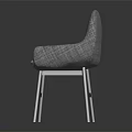 Modern Gray Fabric Leisure Chair With Armrests And Metal Legs Design
