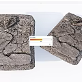 Stone Wood Decorative Slabs With Natural Cracked Texture For Interior Design