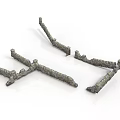 Realistic Stone Scene Components For Decorative Model With Irregular Structures And Natural Textured Surfaces