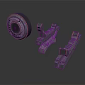 Mechanical Equipment Parts Featuring Circular Perforated Component And Strip Structures