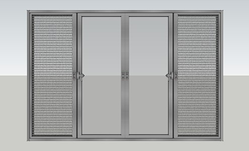 modern sliding window 3d model