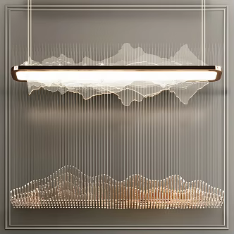 New Chinese Chandelier 3d model