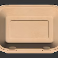 Eco Friendly Rectangular Paper Food Container With Secure Lid And Recyclable Material