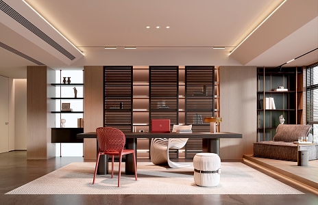 Modern Minotti Office 3d model