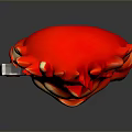 Fierce Red Fiery Haired Game Movie Character Holding Shield With 3D Design
