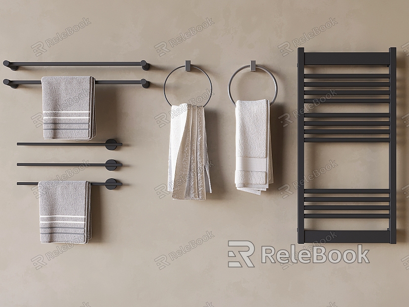 Towel Bar Electric Heating Towel Rack Towel Ring Towel Rack model