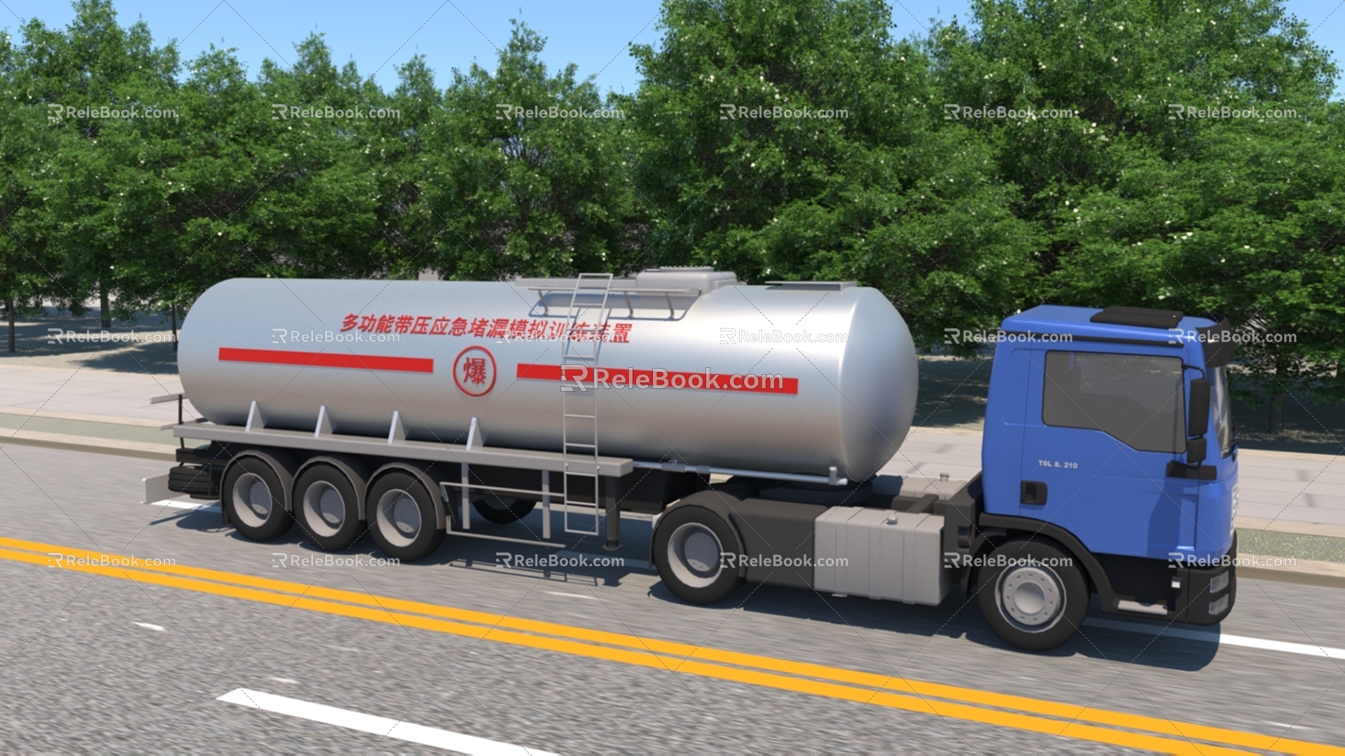 Traffic tanker 3d model