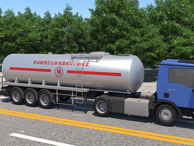 Traffic tanker 3d model