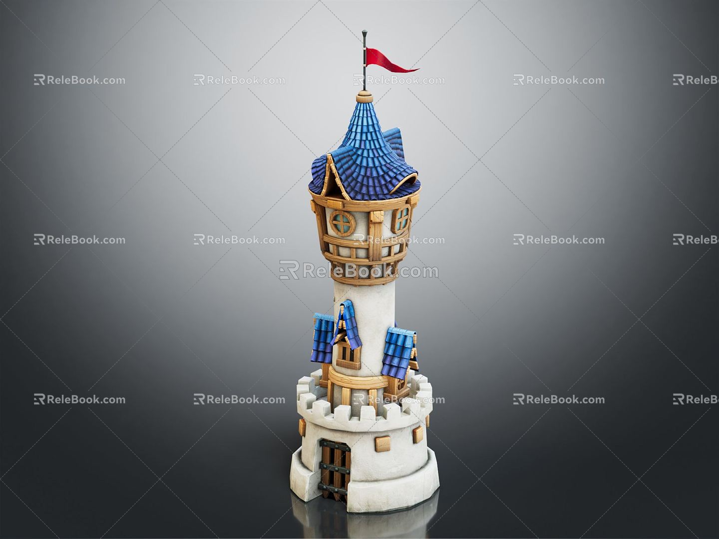 European Castle Small Castle 3d model