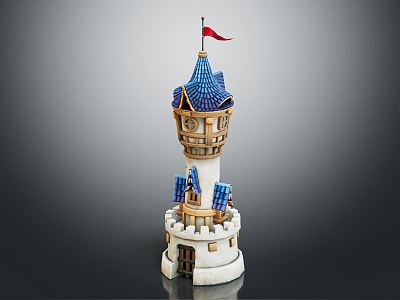 European Castle Small Castle 3d model