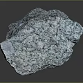 Blue Green Raw Stone With Natural Texture And Rough Surface Appearance 3d model