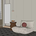 Modern Lazy Sofa Single Sofa 3d model