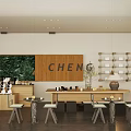 Modern Warm Wooden Sales Office With Cozy Casual Negotiation Lounge And Fully Functional Coffee Corner