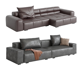 Modern Combination Sofa Multiplayer Sofa 3d model