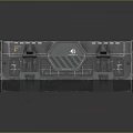 Industrial Cargo Container 3D Model With Metallic Texture And Panel Details 3d model