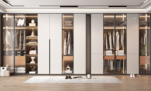 Modern wardrobe 3d model