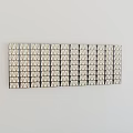 Stylish Modern Geometric Wainscoting With Repeating Diamond Patterns And Dark Lines