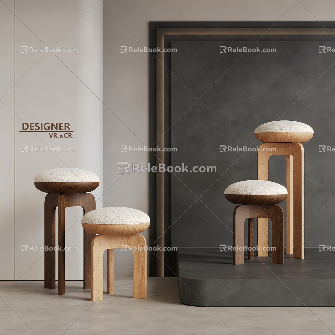 Modern Bar Chair Single Chair 3d model