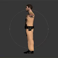 3D Render Of Male Police Officer In Khaki Uniform With Open Arms Pose