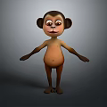 Monkey Cartoon Monkey Anime Monkey Stylized Monkey Fantasy Style Monkey Toy 3d model