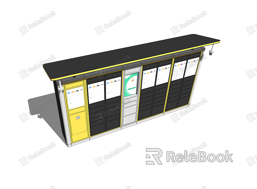 Modern self-service intelligent express box express cabinet model