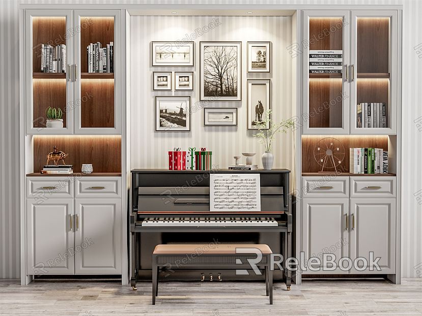 Modern Piano Piano Room Piano model