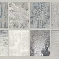New Chinese Style Carpet Fabric Carpet Rectangular Carpet 3d model