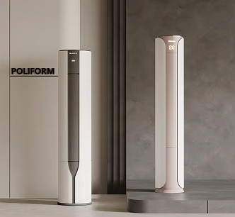 modern vertical air conditioner 3d model