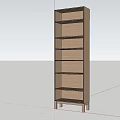 Bookcase Bookshelf Storage 3d model