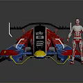 Astronaut Standing Next To Futuristic Space Kart For Cosmic Exploration Mission