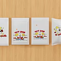 Fun Printed Packaging Bags With Cute Dog Patterns For Daily Use 3d model