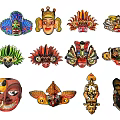 Traditional Masks 3d model