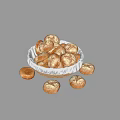 Bread combination rattan blue 3d model