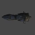 Black Modern Sport Motorcycle With Sleek Aerodynamic Body Design