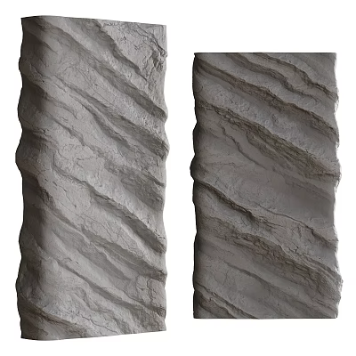 Intricate Carved Columns With Spiral Textured Patterns For Decorative Architecture 3d model