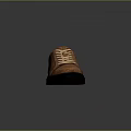 Brown Leather Casual Lace Up Shoes With Orange Lining And Black Sole
