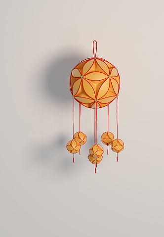 New Chinese Hanging Hydrangea Jewelry 3d model