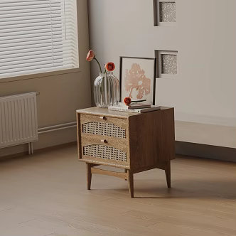 Modern bedside table 3d model